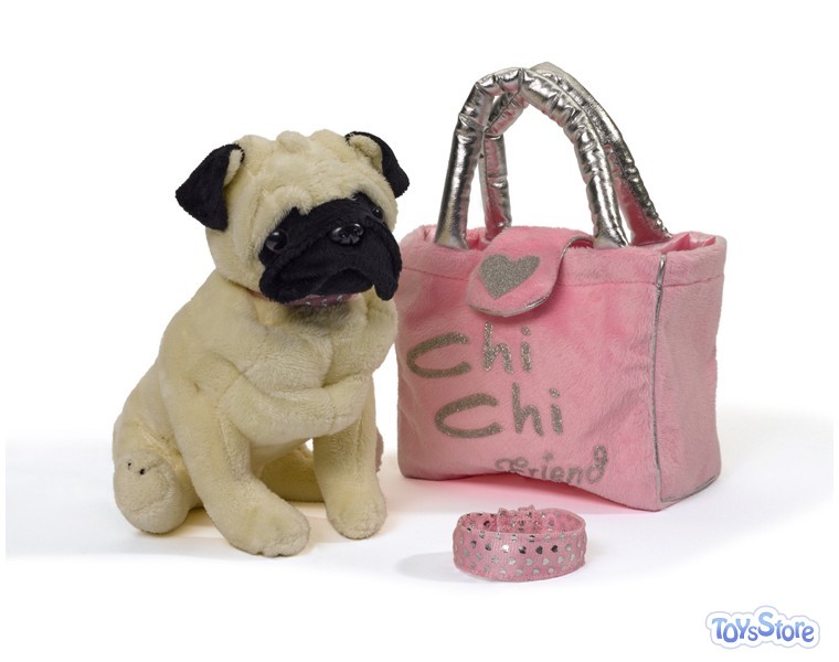 Собачка Мопс в сумочке Серия Chi Chi Love, Simba, Мягкие игрушки, Детские и Собачка Мопс в сумочке Серия Chi Chi Love, Simba, Мягкие игрушки, Детские и